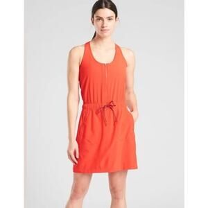 Athleta Expedition Dress Skort, Coral Orange, Size 10